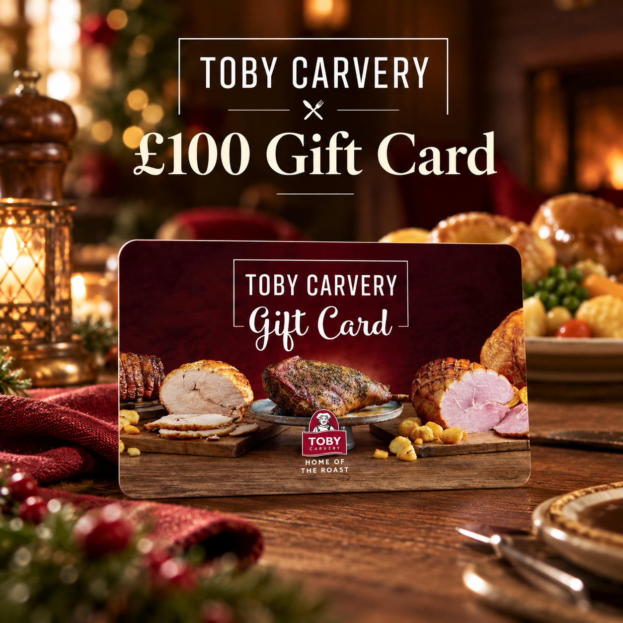 Toby Carvery £100 Gift Card
