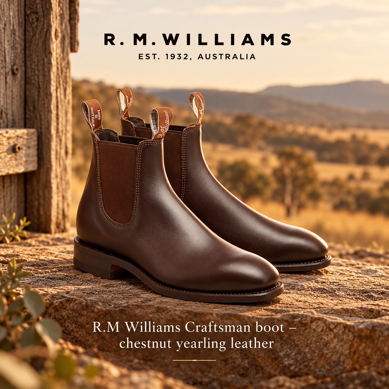 R.M Williams Craftsman Boots – Chesnut